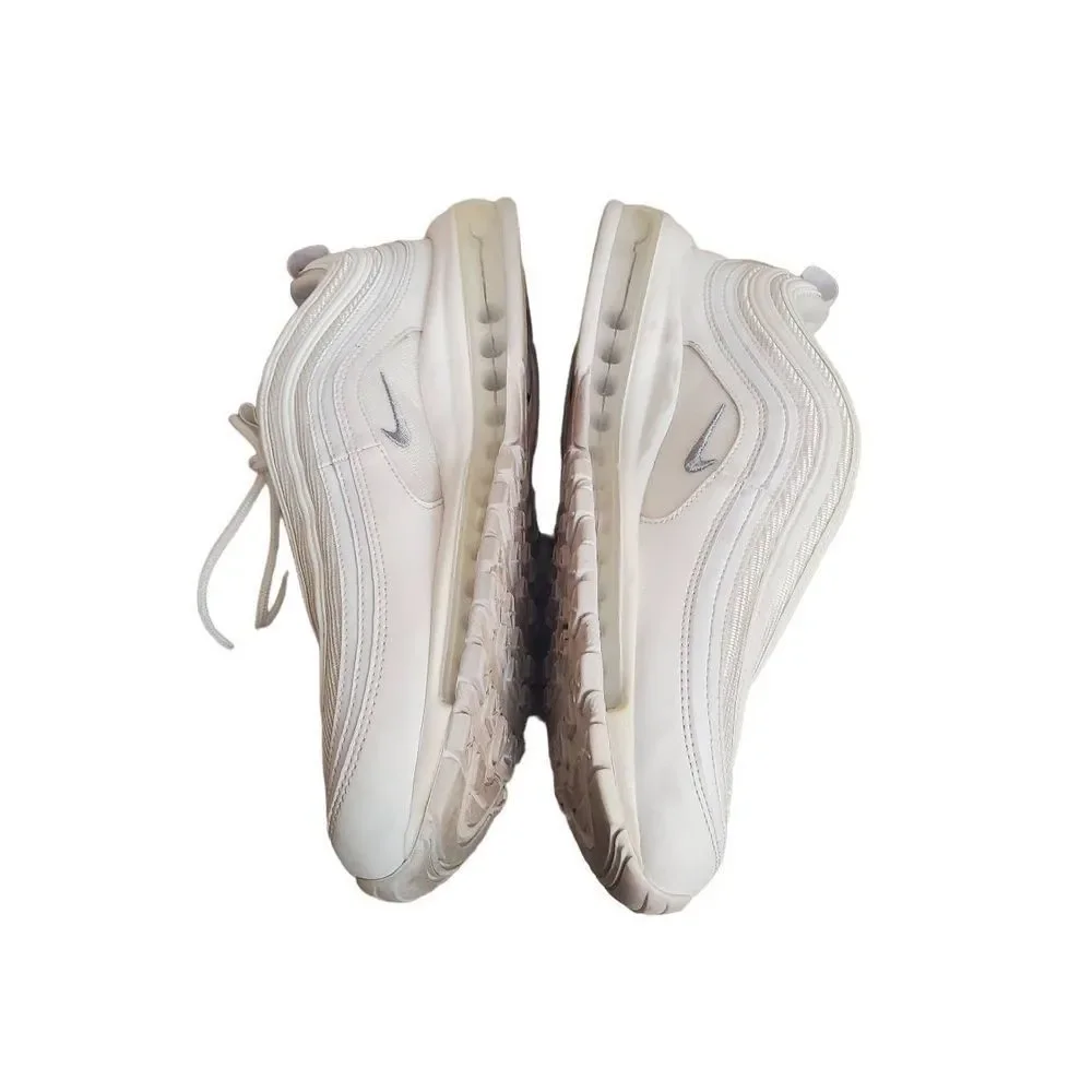Nike Men's White Air Max 97 Lace-Up Casual Athletic Sneaker Shoes Size 11 - Picture 5 of 12